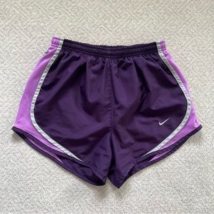 Nike Dri-Fit Tempo Running Shorts in Purple